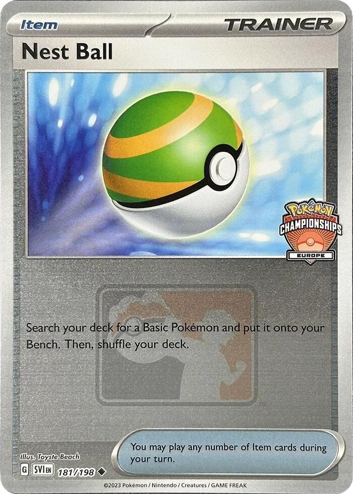 Nest Ball (181/198) (2024 Europe Championships) [League & Championship Cards] | Silver Goblin