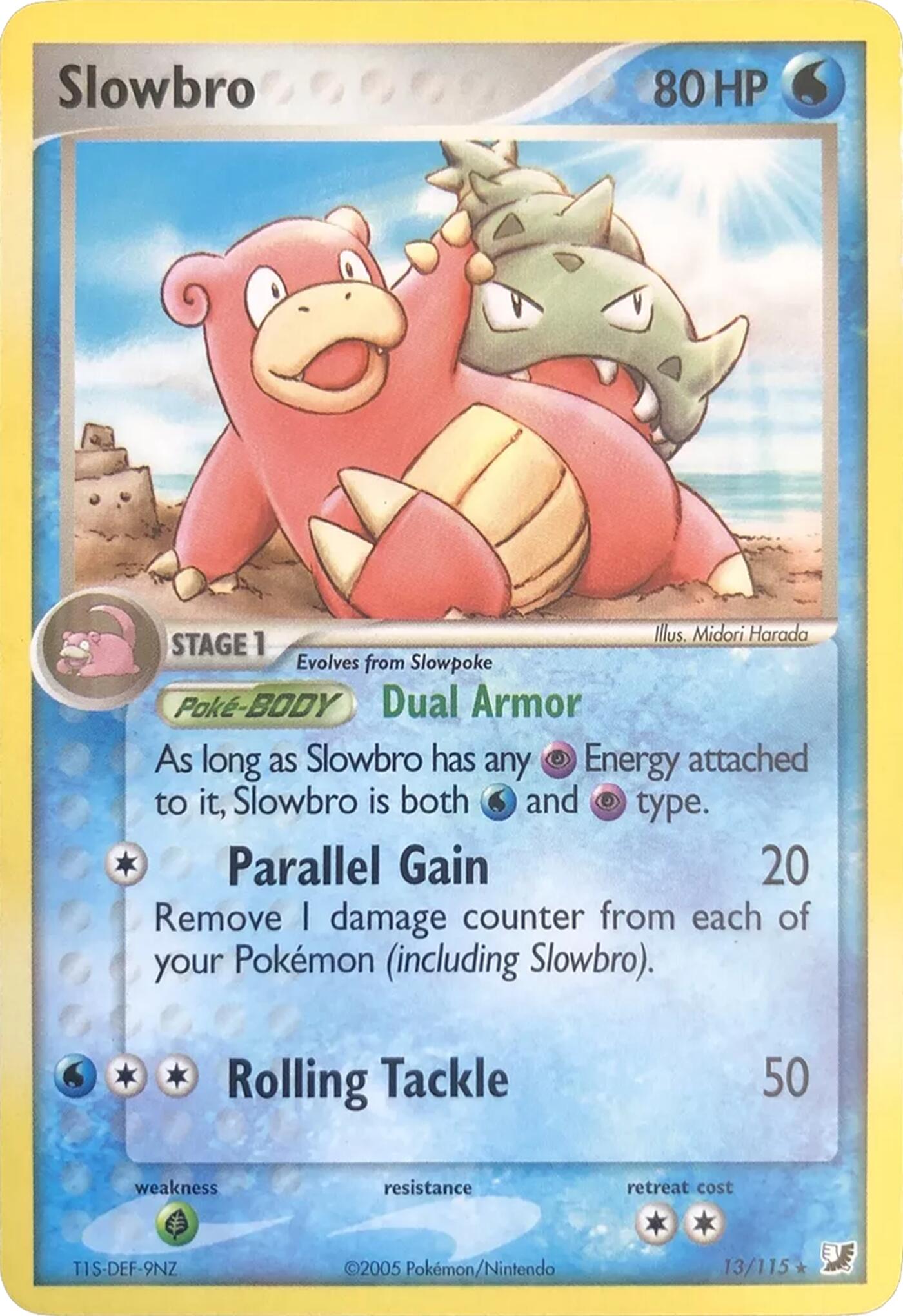 Slowbro (13/115) (Theme Deck Exclusives) [EX: Unseen Forces] | Silver Goblin