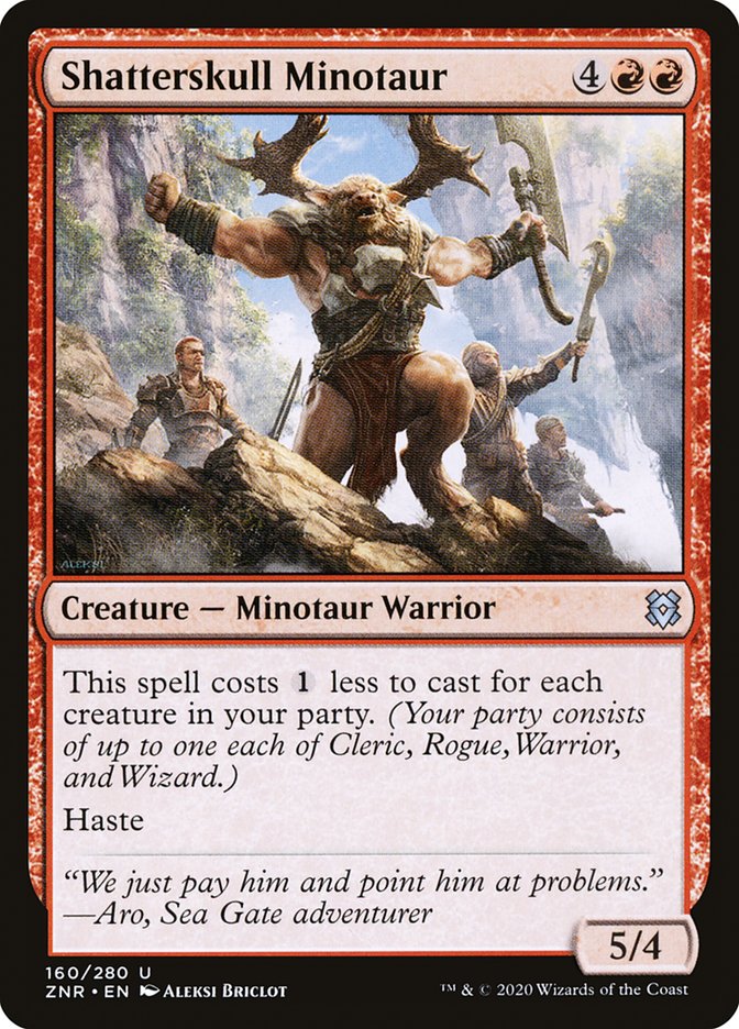 Shatterskull Minotaur [Zendikar Rising] | Silver Goblin