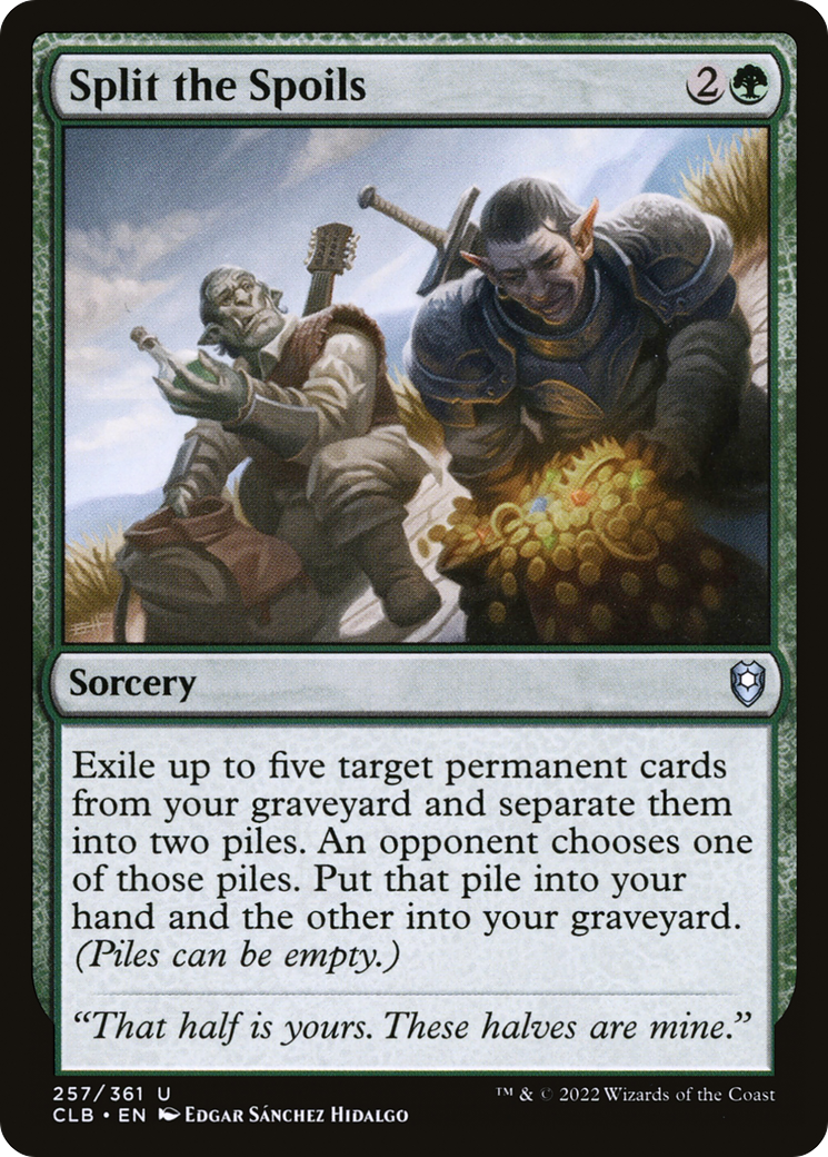 Split the Spoils (257) Foil - Commander Legends: Battle for Baldur's Gate