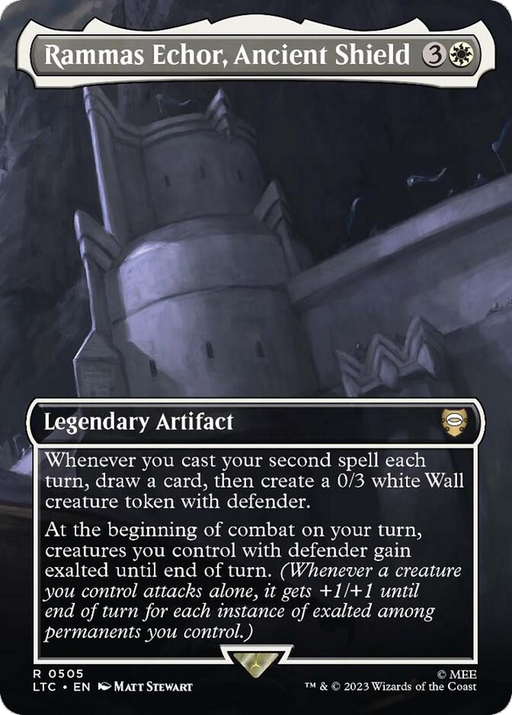 Rammas Echor, Ancient Shield (Borderless) (505) Foil - Tales of Middle-earth Commander
