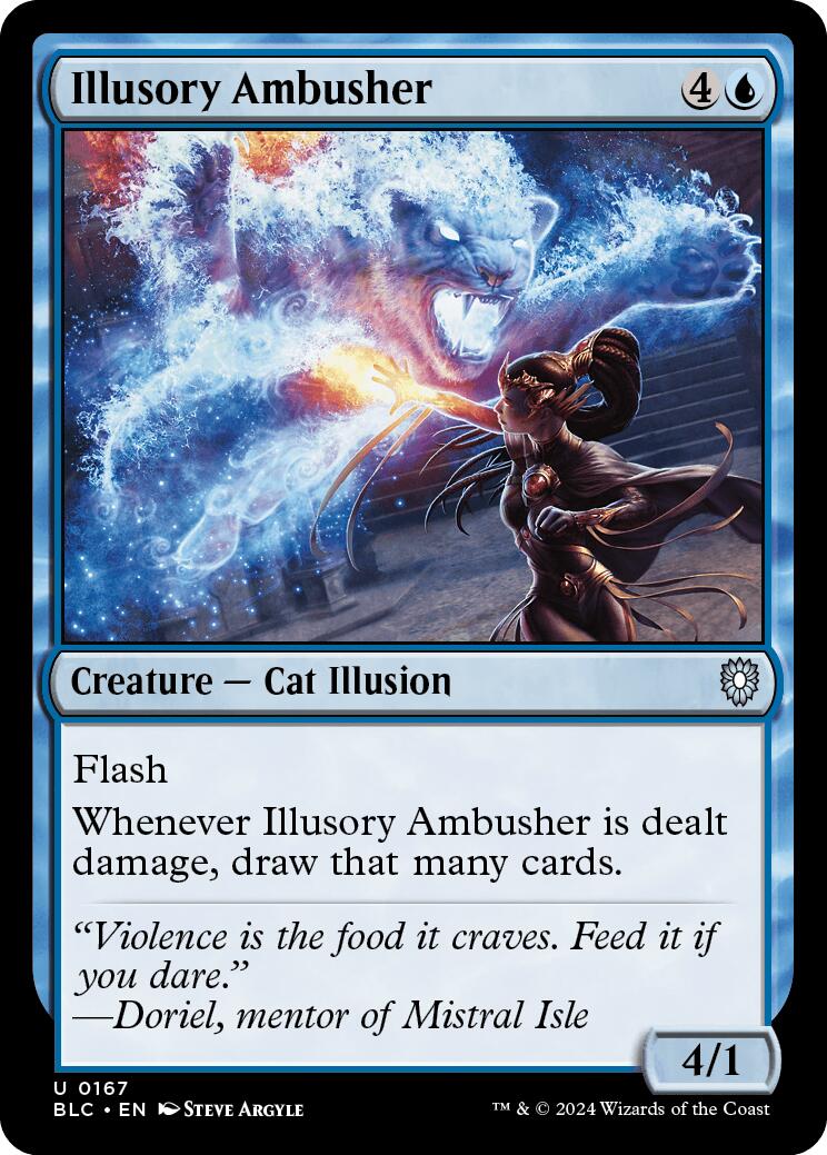 Illusory Ambusher [Bloomburrow Commander] | Silver Goblin