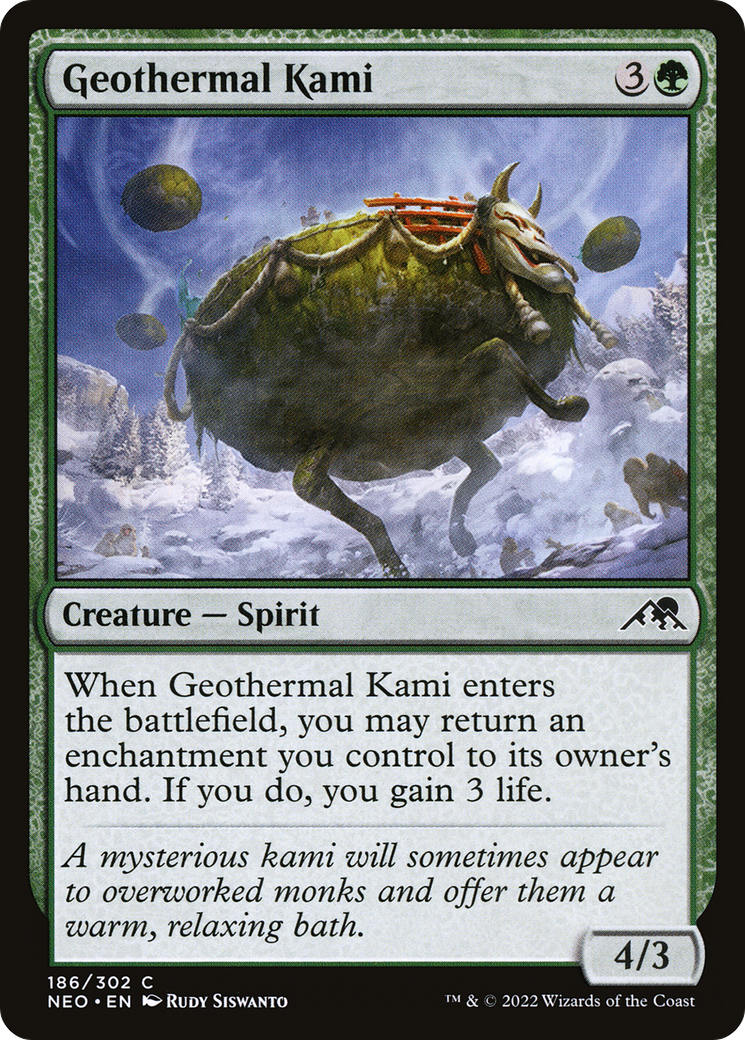 Geothermal Kami (186) Foil - Kamigawa: Neon Dynasty