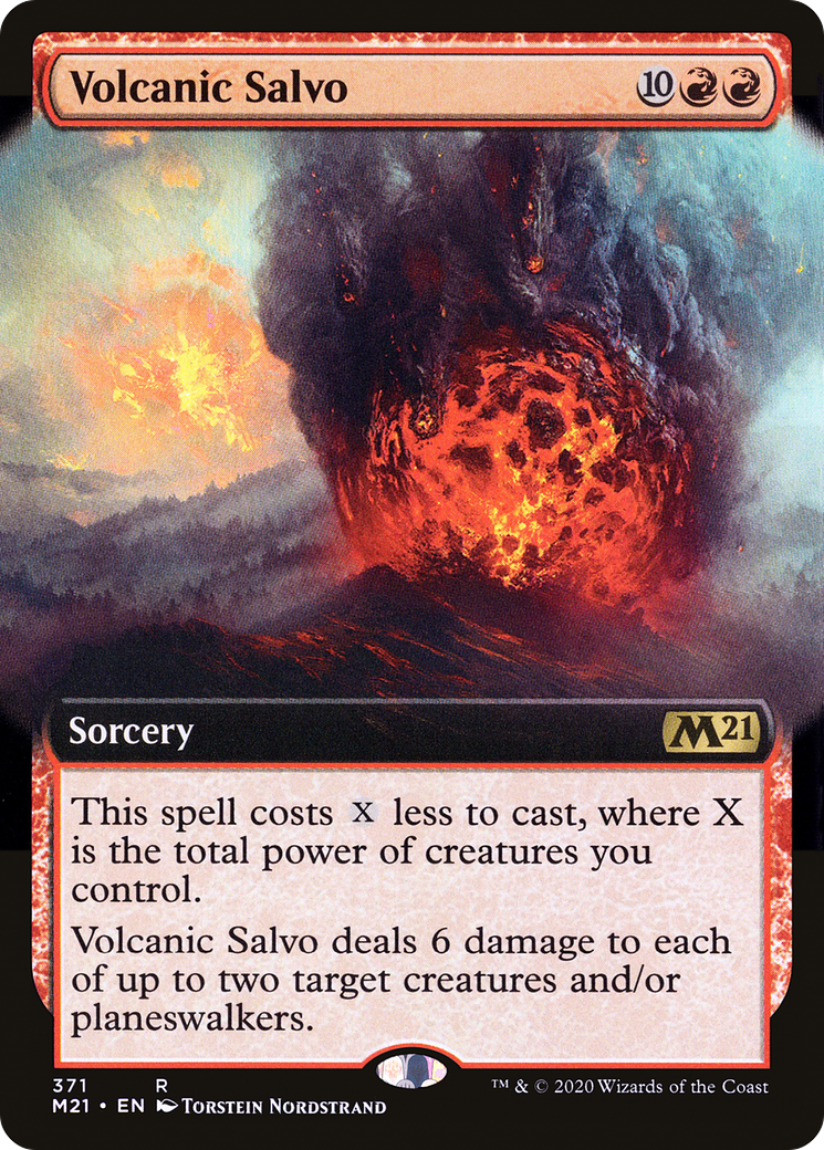 Volcanic Salvo (Extended Art) [Core Set 2021] Foil