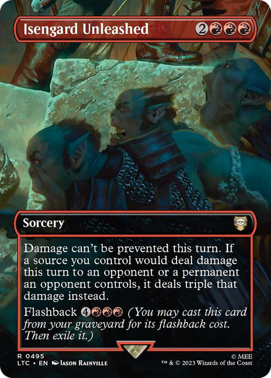 Isengard Unleashed (Borderless) (495) Foil - Tales of Middle-earth Commander