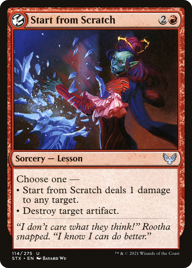 Start from Scratch (114) Foil - Strixhaven: School of Mages