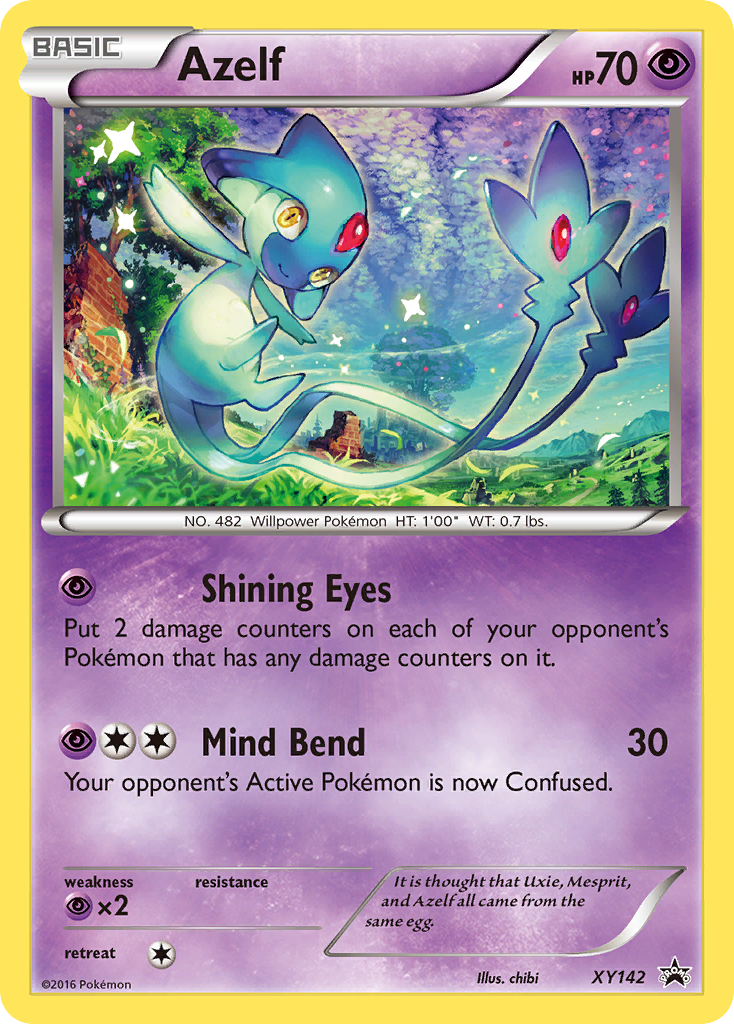 Azelf (XY142) [XY: Black Star Promos] | Silver Goblin