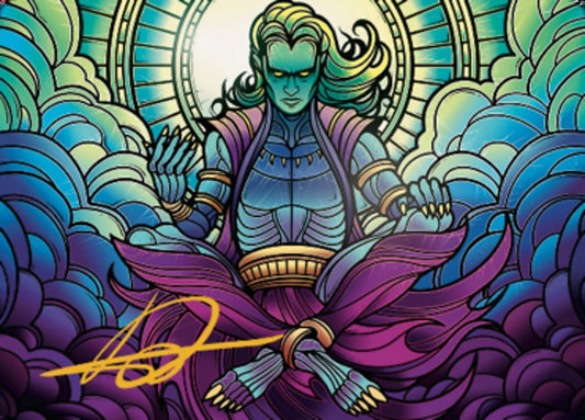 Zur, Eternal Schemer Art Card 2 (Gold-Stamped Signature) [Dominaria United Art Series]