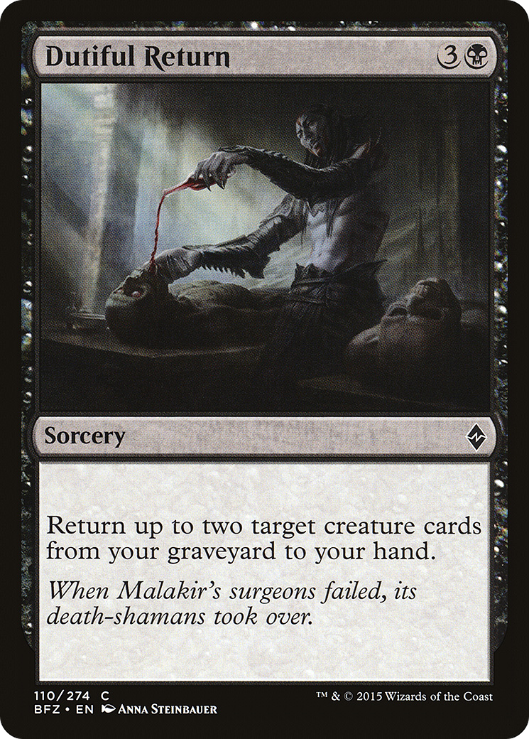 Dutiful Return (110) - Battle for Zendikar