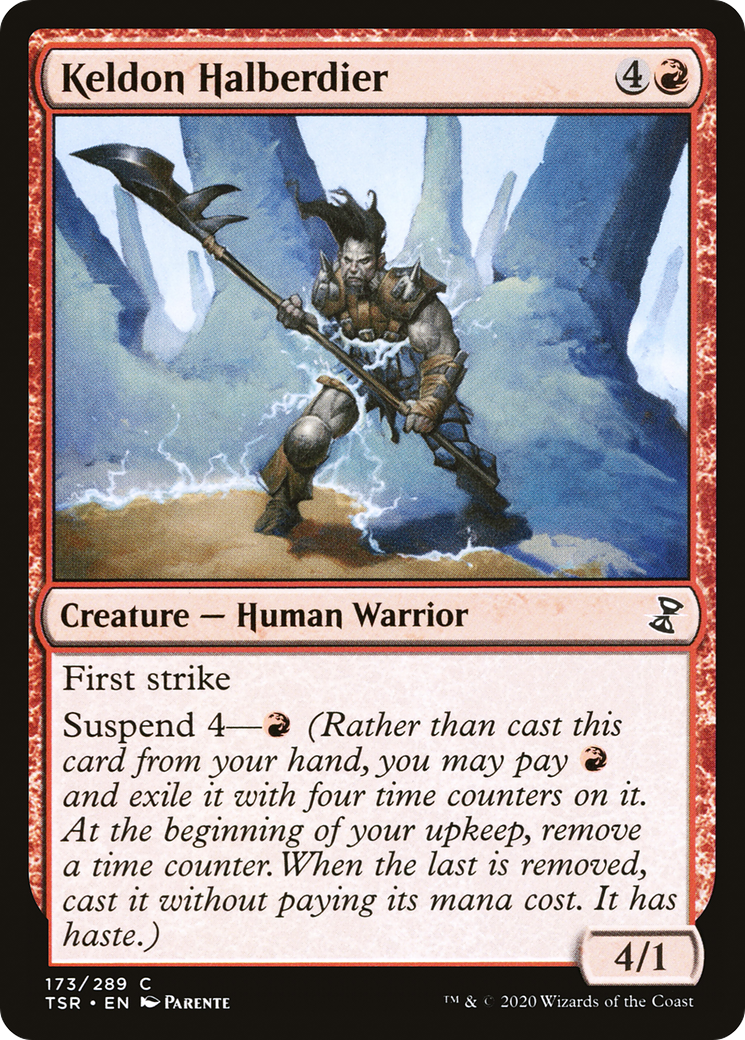 Keldon Halberdier (173) Foil - Time Spiral Remastered