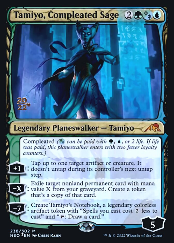 Tamiyo, Compleated Sage [Kamigawa: Neon Dynasty Prerelease Promos] | Silver Goblin