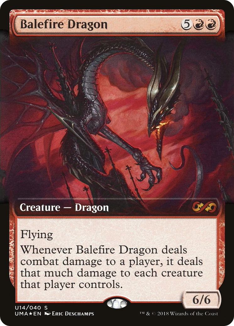 Balefire Dragon (Extended Art) (U14) Foil - Ultimate Box Topper