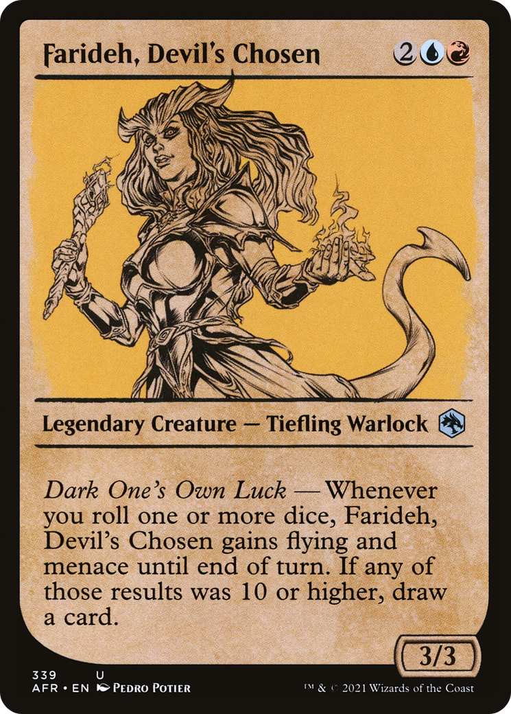 Farideh, Devil's Chosen (Showcase) (339) Foil - Adventures in the Forgotten Realms