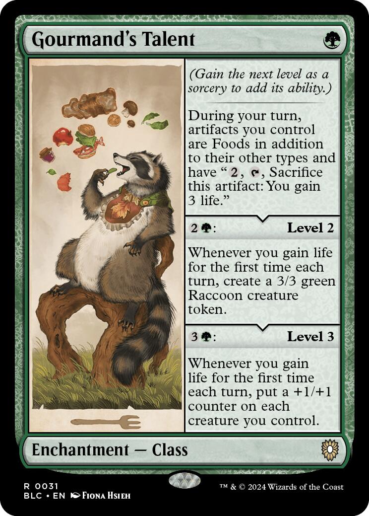 Gourmand's Talent [Bloomburrow Commander] | Silver Goblin