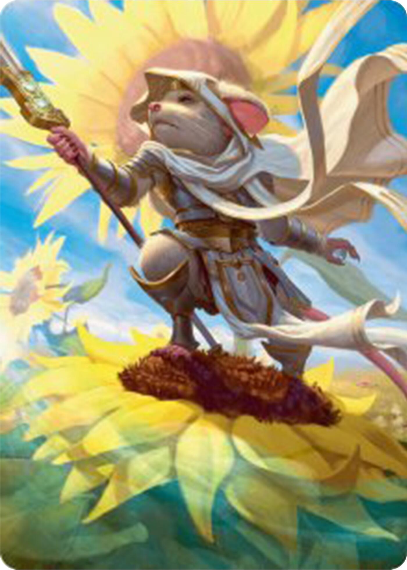 Elspeth, Sun's Champion Art Card [Bloomburrow Art Series] | Silver Goblin