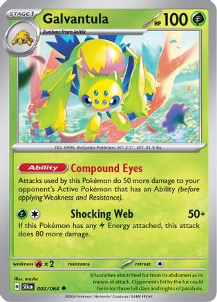 Galvantula (002/064) [Scarlet & Violet: Shrouded Fable] Reverse Holofoil