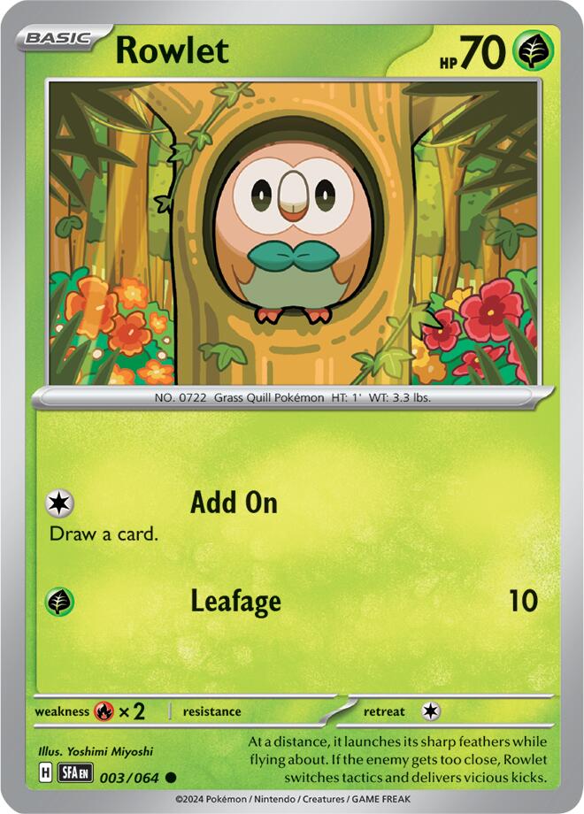 Rowlet (003/064) [Scarlet & Violet: Shrouded Fable] | Silver Goblin