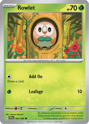 Rowlet (003/064) [Scarlet & Violet: Shrouded Fable] Reverse Holofoil