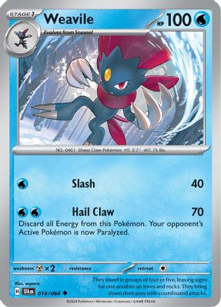Weavile (014/064) [Scarlet & Violet: Shrouded Fable] Reverse Holofoil