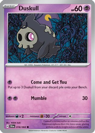 Duskull (018/064) [Scarlet & Violet: Shrouded Fable] Reverse Holofoil