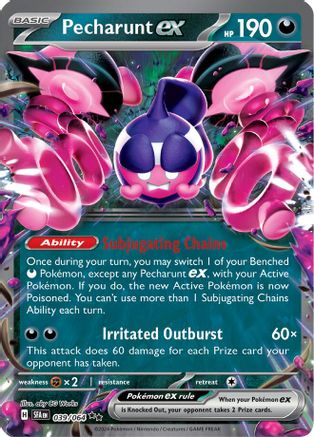 Pecharunt ex (039/064) [Scarlet & Violet: Shrouded Fable] | Silver Goblin