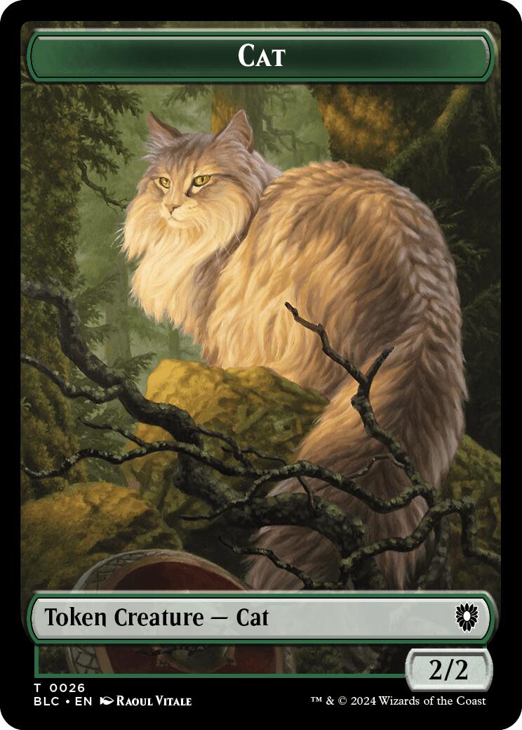 Cat // Treasure Double-Sided Token [Bloomburrow Commander Tokens] | Silver Goblin