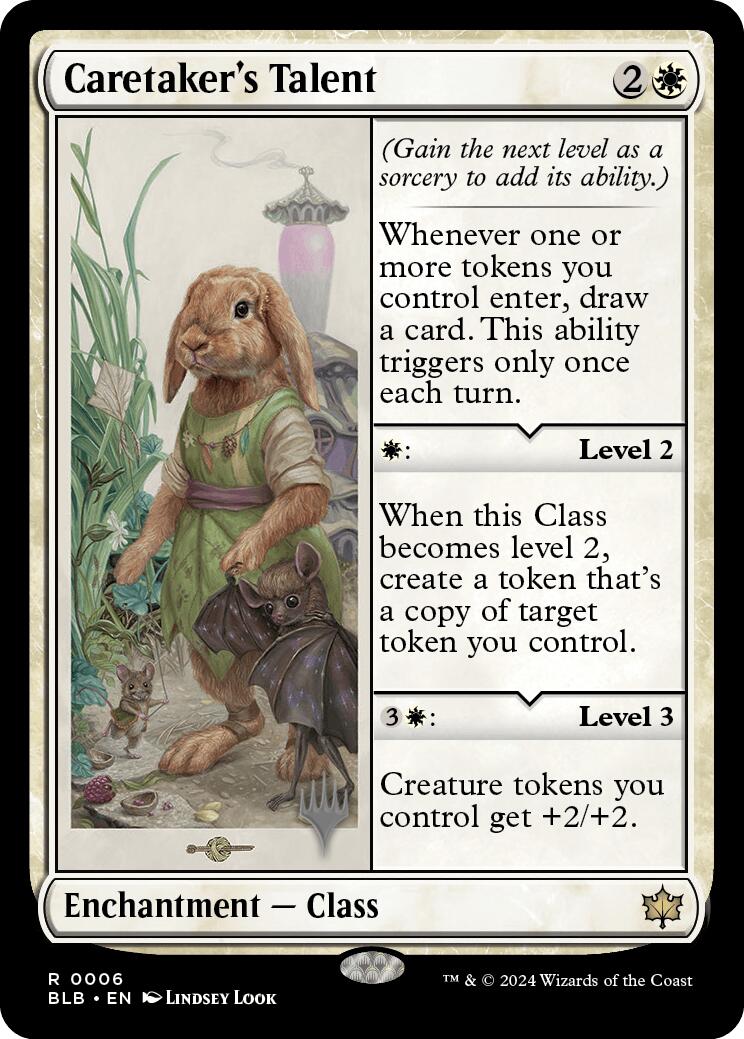 Caretaker's Talent (Promo Pack) [Bloomburrow Promos] | Silver Goblin