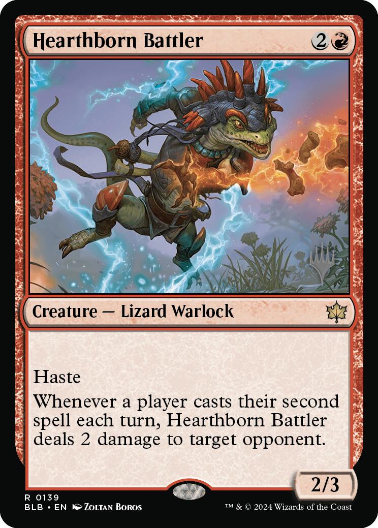 Hearthborn Battler (Promo Pack) [Bloomburrow Promos] | Silver Goblin