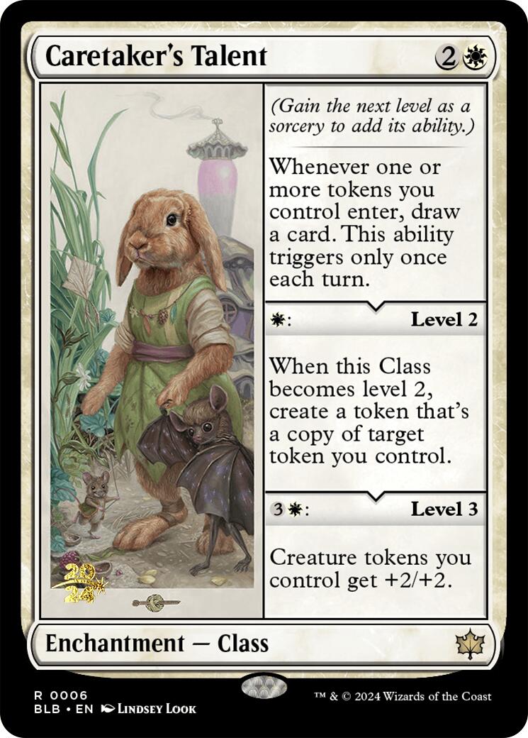 Caretaker's Talent [Bloomburrow Prerelease Promos] | Silver Goblin