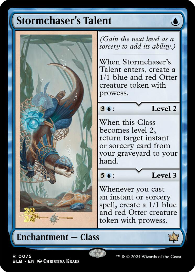 Stormchaser's Talent [Bloomburrow Prerelease Promos] | Silver Goblin