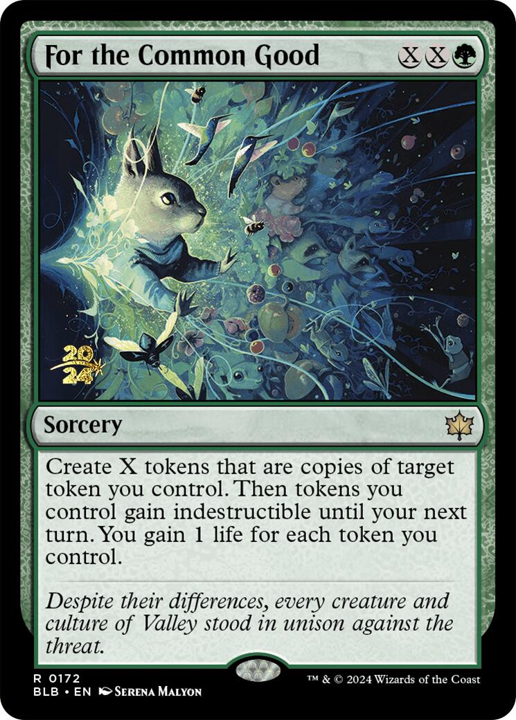 For the Common Good [Bloomburrow Prerelease Promos] | Silver Goblin