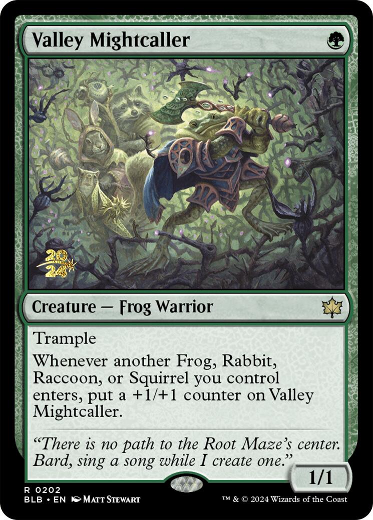 Valley Mightcaller [Bloomburrow Prerelease Promos] | Silver Goblin