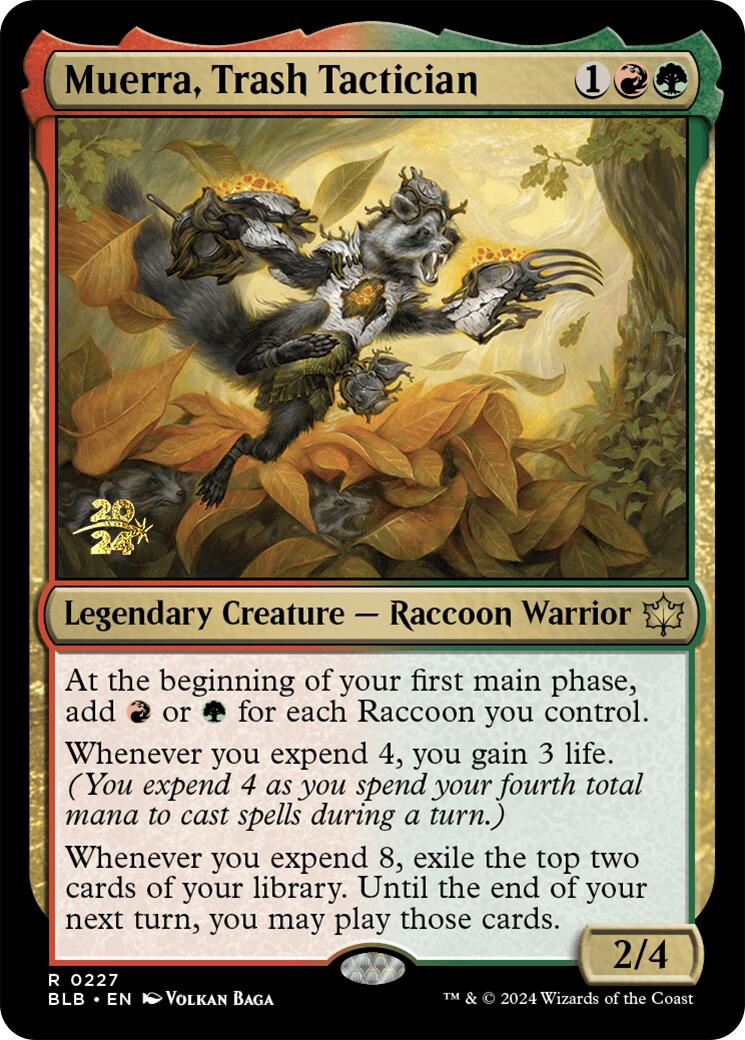 Muerra, Trash Tactician [Bloomburrow Prerelease Promos] | Silver Goblin