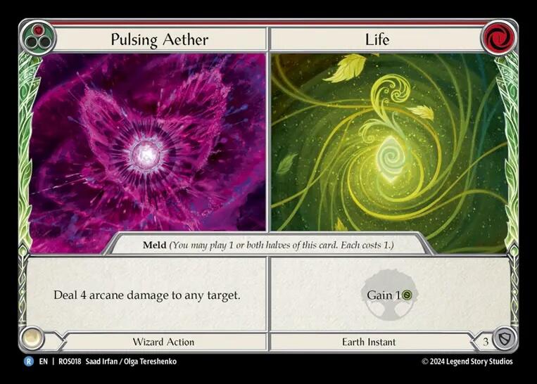 Pulsing Aether // Life [ROS018] (Rosetta)  Rainbow Foil | Silver Goblin