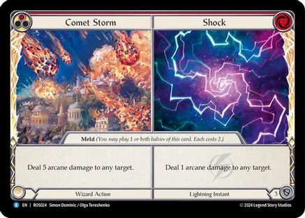 Comet Storm // Shock (ROS024) Rainbow Foil - Rosetta