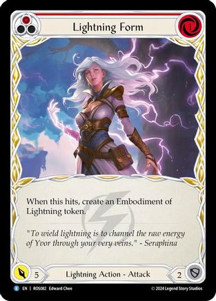 Lightning Form (Red) (ROS082) Rainbow Foil - Rosetta