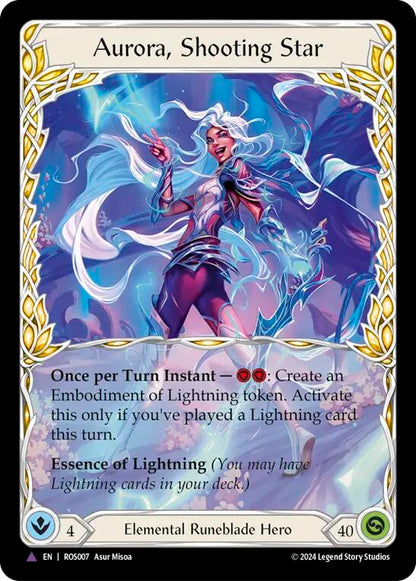 Aurora, Shooting Star (Marvel) (ROS007) Cold Foil - Rosetta