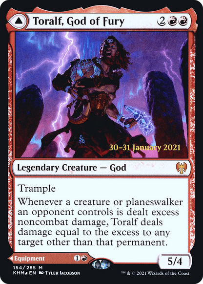 Toralf, God of Fury // Toralf's Hammer [Kaldheim Prerelease Promos]