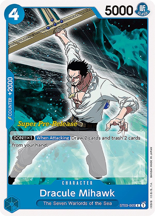 Dracule Mihawk [Super Pre-Release Starter Deck: The Seven Warlords of the Sea] | Silver Goblin