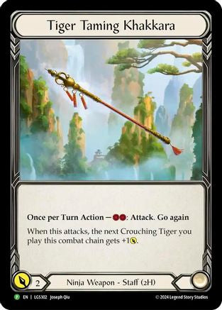 Tiger Taming Khakkara (LGS302) Cold Foil - FaB Promos