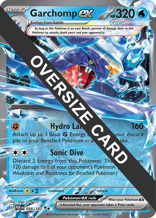 Garchomp ex (038) (Jumbo Card) [Scarlet & Violet: Paradox Rift] | Silver Goblin