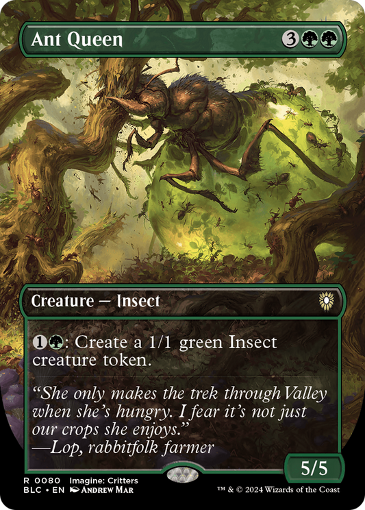 Ant Queen (Borderless) (080) - Bloomburrow Commander