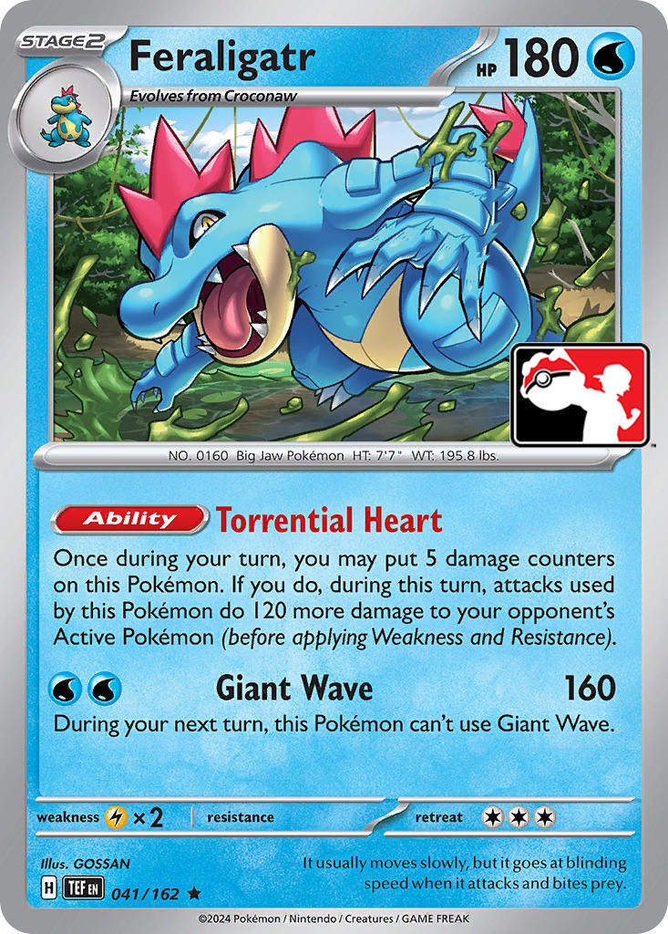 Feraligatr (041/162) [Prize Pack Series Five] | Silver Goblin