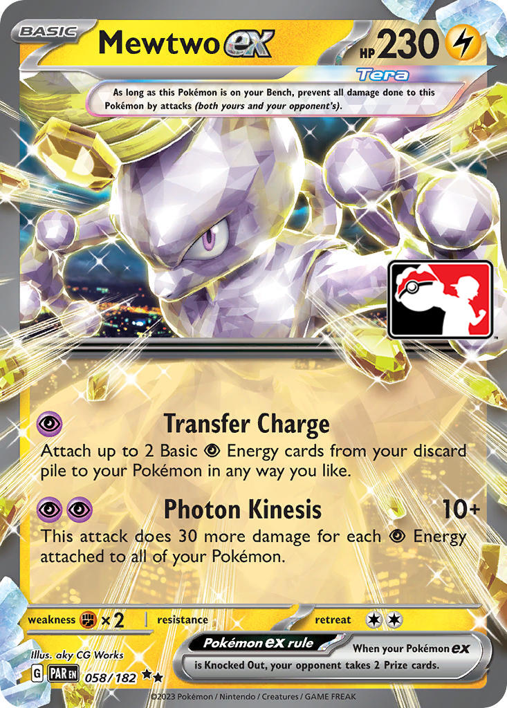 Mewtwo ex (058/182) [Prize Pack Series Five] | Silver Goblin