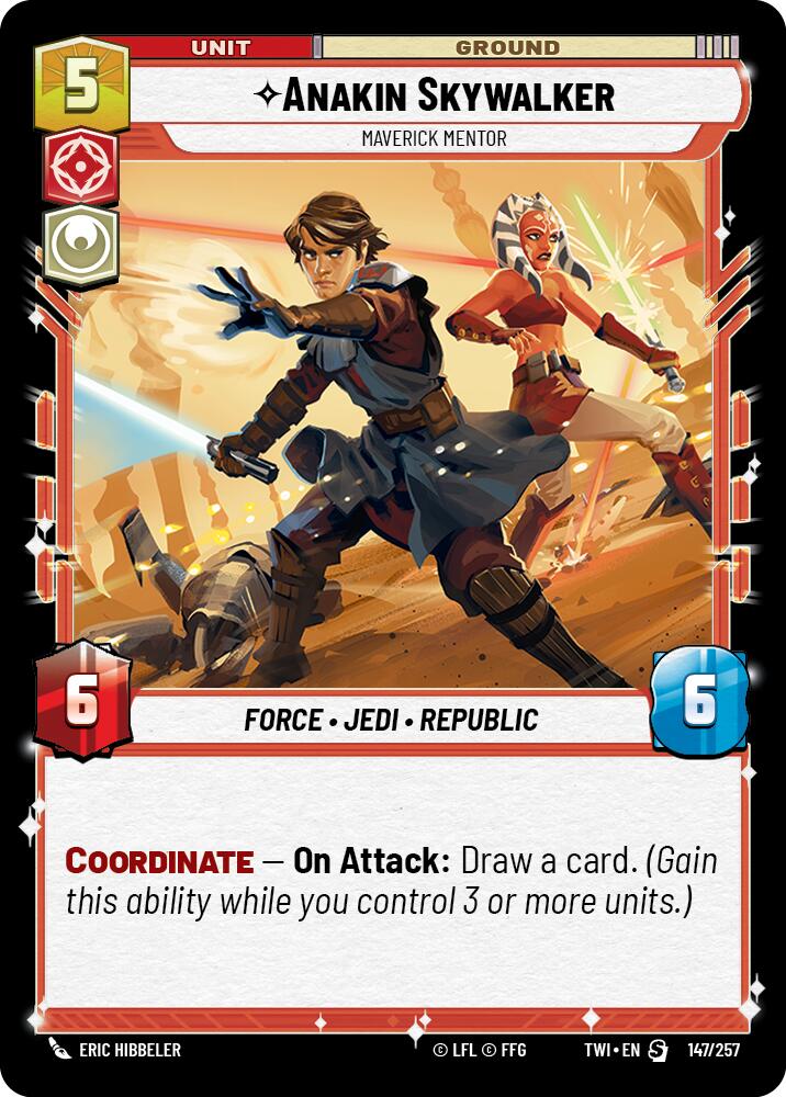 Anakin Skywalker - Maverick Mentor (147/257) [Twilight of the Republic] | Silver Goblin