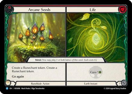 Arcane Seeds // Life (ROS006) Rainbow Foil - Rosetta