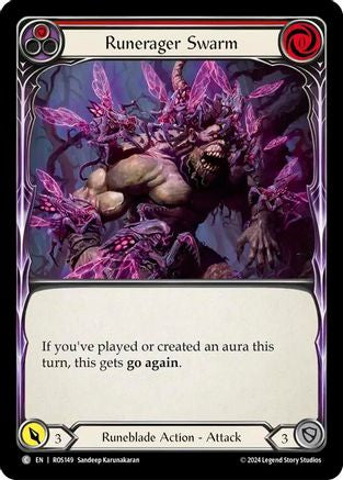 Runerager Swarm (Red) (ROS149) Rainbow Foil - Rosetta
