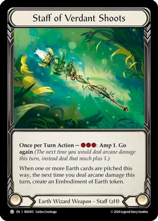 Staff of Verdant Shoots (ROS015) Cold Foil - Rosetta