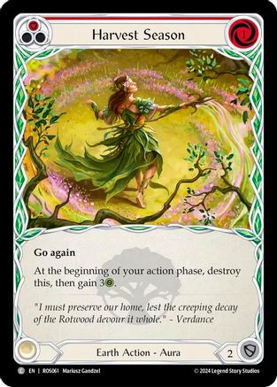 Harvest Season (Red) (ROS061) Rainbow Foil - Rosetta