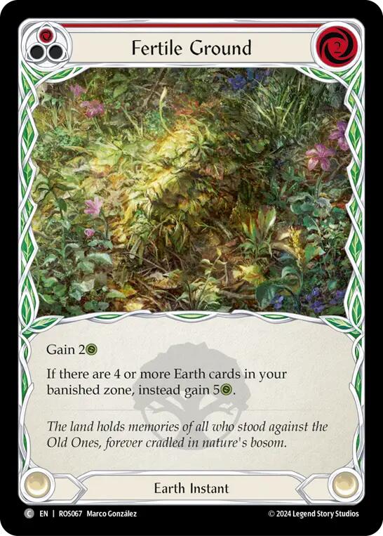 Fertile Ground (Red) [ROS067] (Rosetta)  Rainbow Foil | Silver Goblin